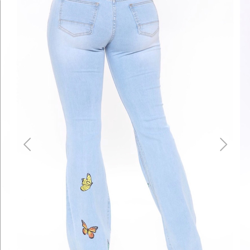 Fashion nova flare stretch jeans